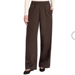 NWT Matty M Brown Wide-Leg Ponte Pull-On Pants